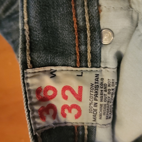 Mens jeans 36x32 - Picture 2 of 6